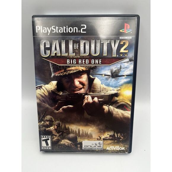 Call of Duty 2: Big Red One (Sony PlayStation 2 PS2, 2005) - Tested - Picture 1 of 6